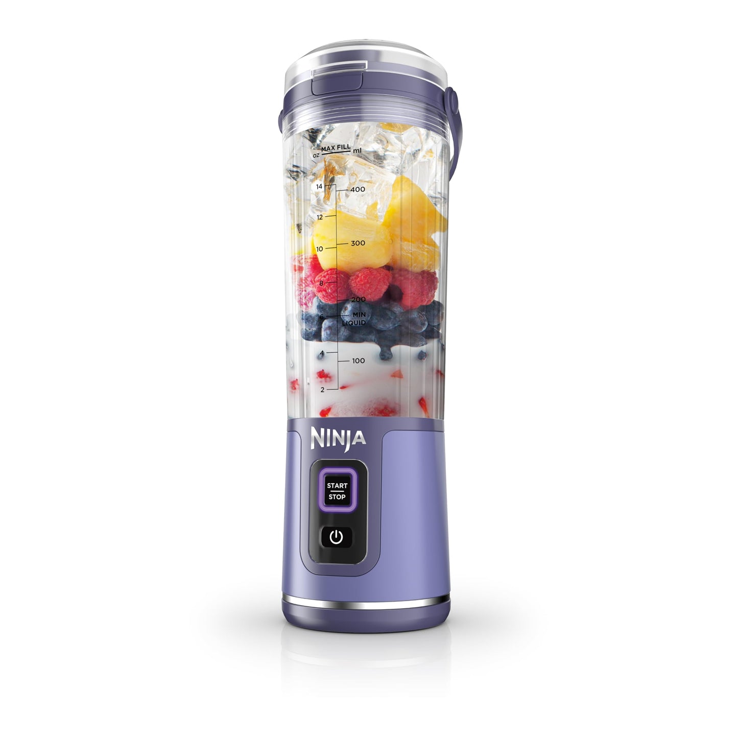 Ninja Blast Portable Blender, Cordless, 18oz Vessel, Lavender, BC151ML | USB-C rechargeable, cordless blending anywhere. BlastBlade crushes ice & frozen fruit. Leakproof sip lid, dishwasher safe.