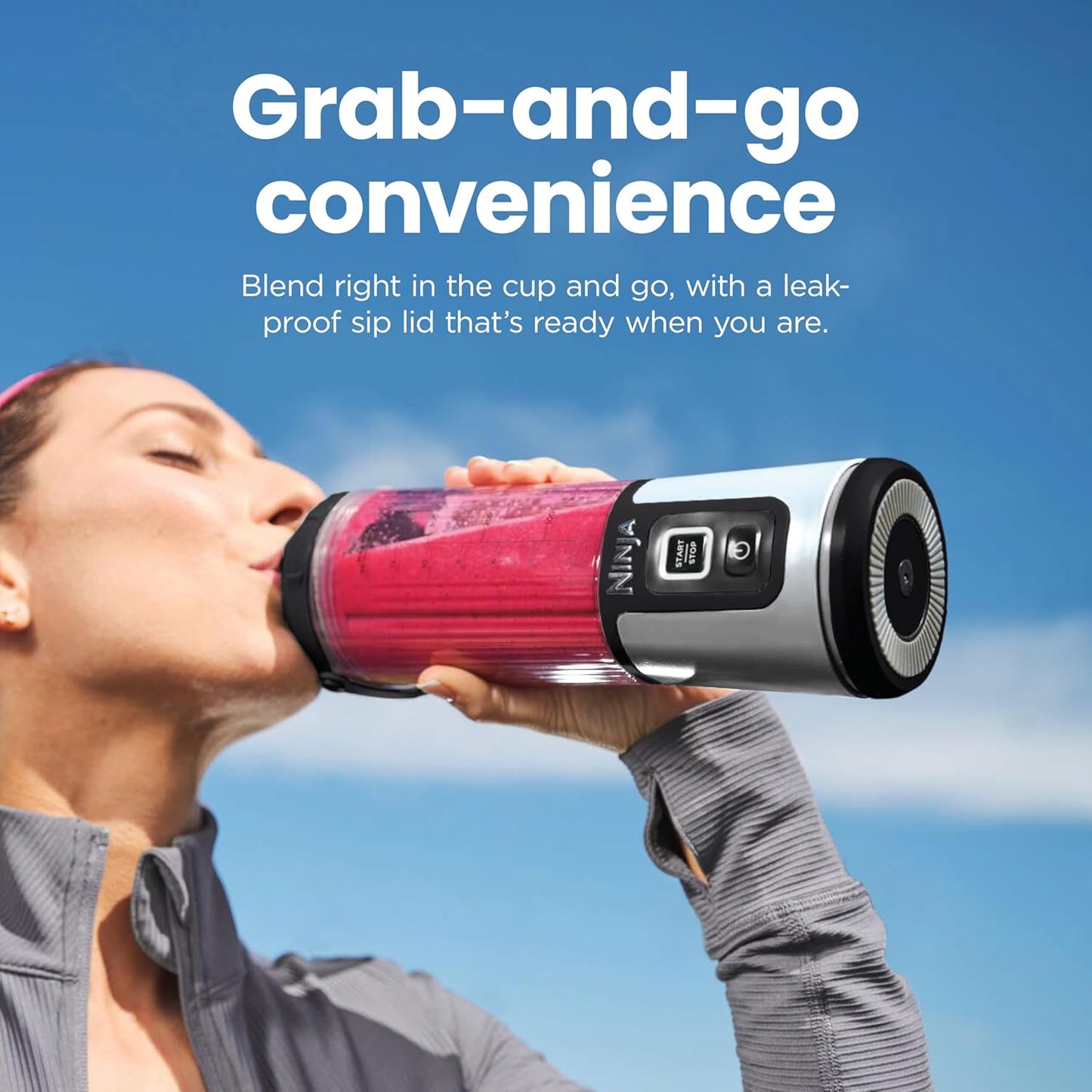 Ninja Blast Portable Blender, Cordless, 18oz Vessel, Lavender, BC151ML | USB-C rechargeable, cordless blending anywhere. BlastBlade crushes ice & frozen fruit. Leakproof sip lid, dishwasher safe.