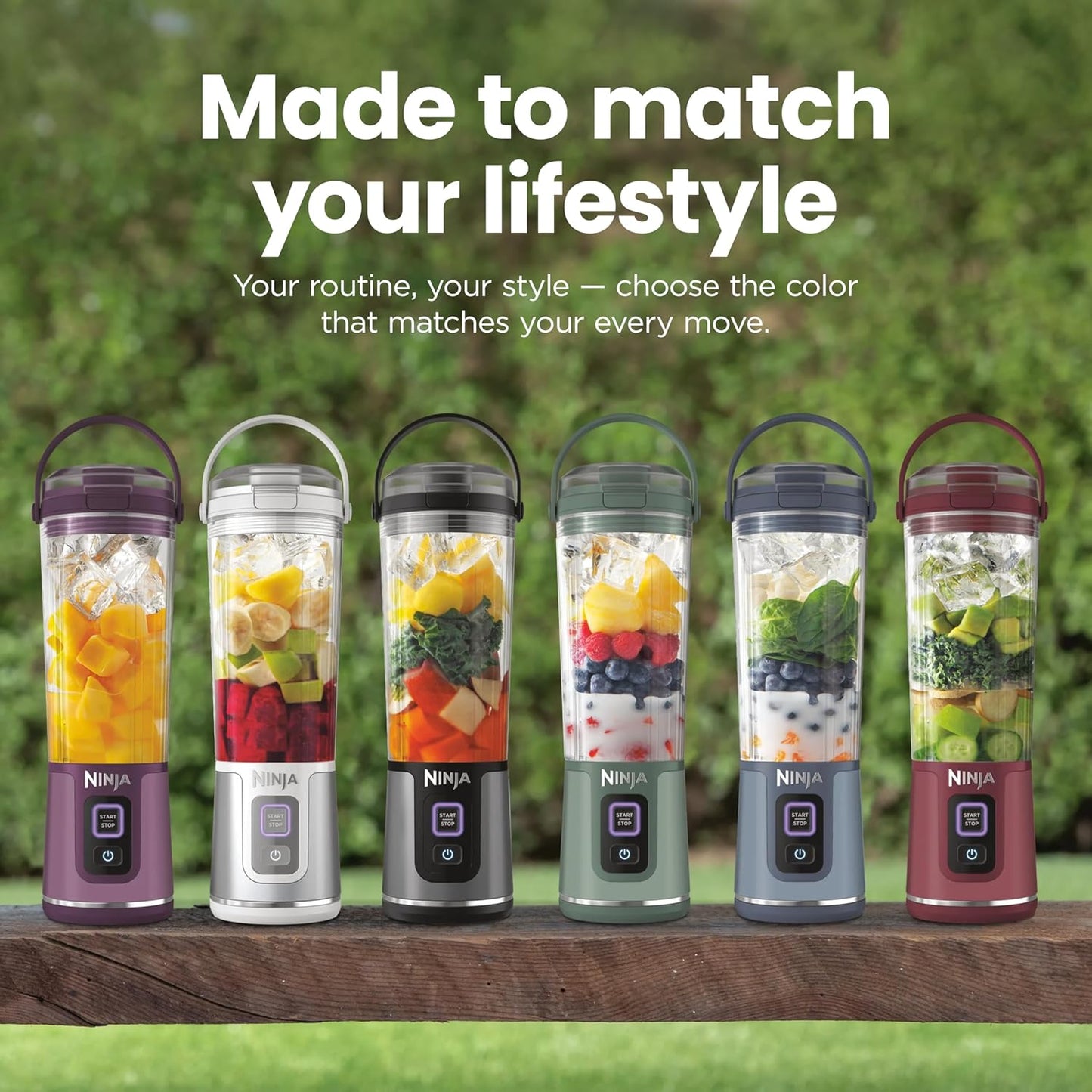 Ninja Blast Portable Blender, Cordless, 18oz Vessel, Lavender, BC151ML | USB-C rechargeable, cordless blending anywhere. BlastBlade crushes ice & frozen fruit. Leakproof sip lid, dishwasher safe.