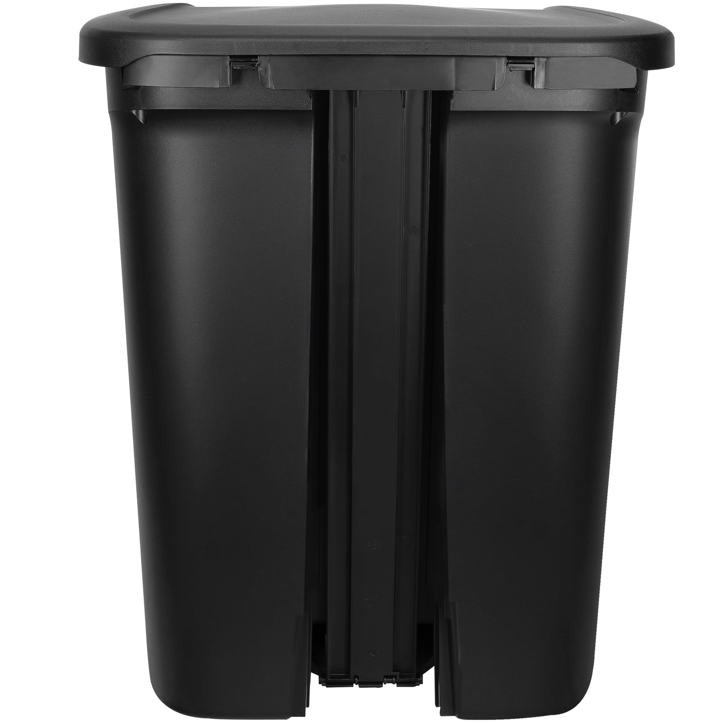 Hefty Kitchen Trash Can, 20.1 Gallon Plastic Step Garbage Bin with Foot Pedal Lid, Black